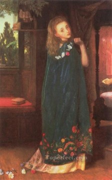  Arthur Oil Painting - Good Night later version Pre Raphaelite Arthur Hughes
